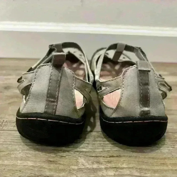 Jsport light grey, pink and black strap sandals size 8 - Picture 5 of 7